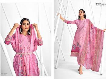 zulfat designer suit shaheen cotton graceful look salwar suit catalog