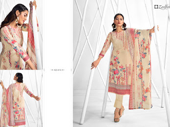 zulfat designer suit shaheen cotton graceful look salwar suit catalog