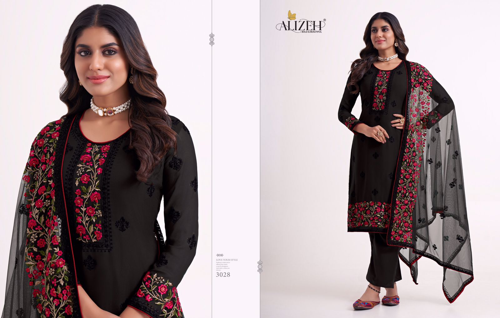 alizeh almora vol 7 georgette festive look salwar suit catalog