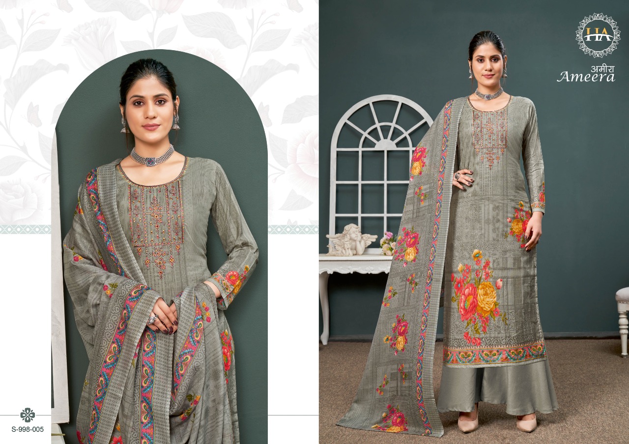 alok suit harshit fashion ameera Cambric cotton attrective print salwar suit catalog