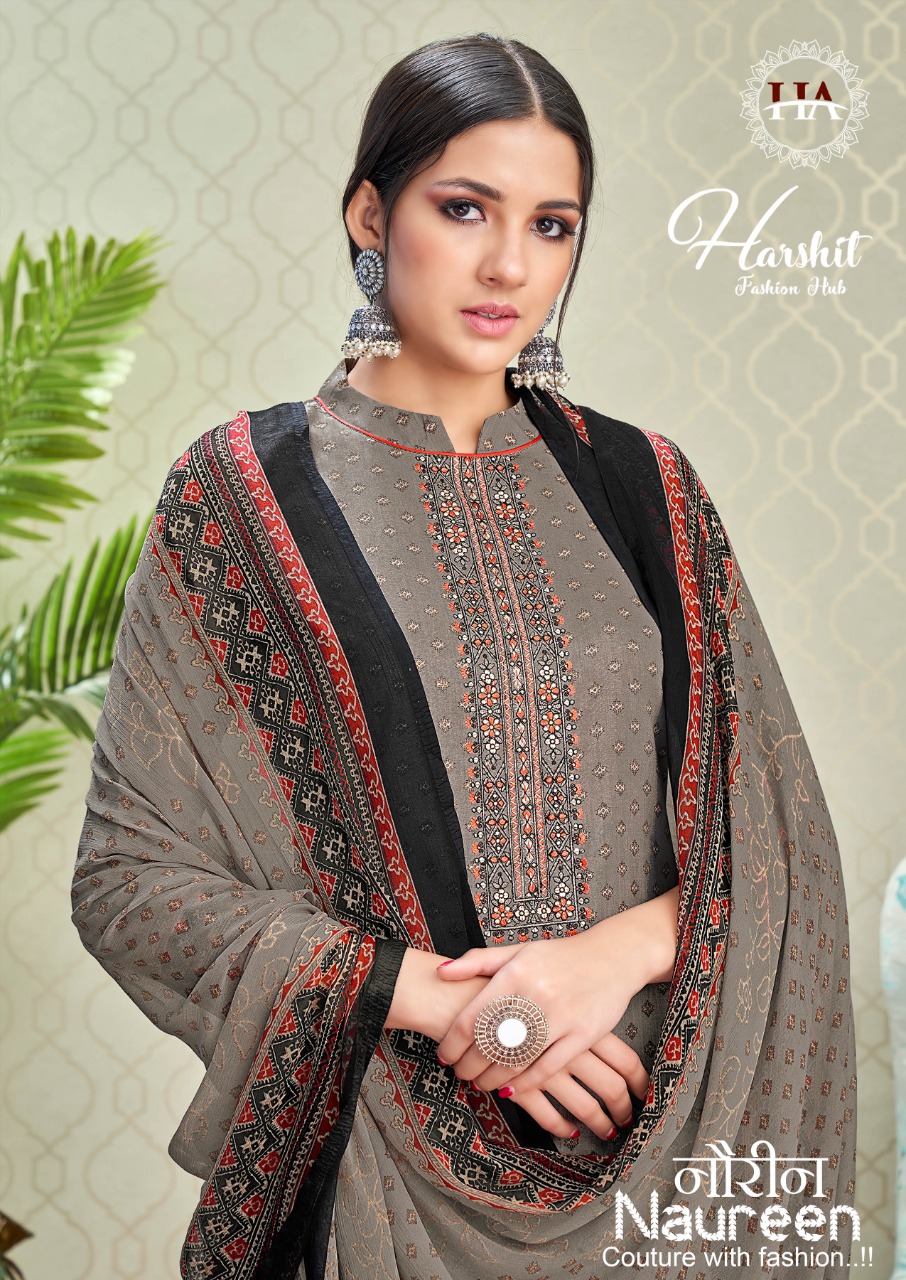 alok suit harshit fashion naureen Cambric cotton attrective print salwar suit catalog