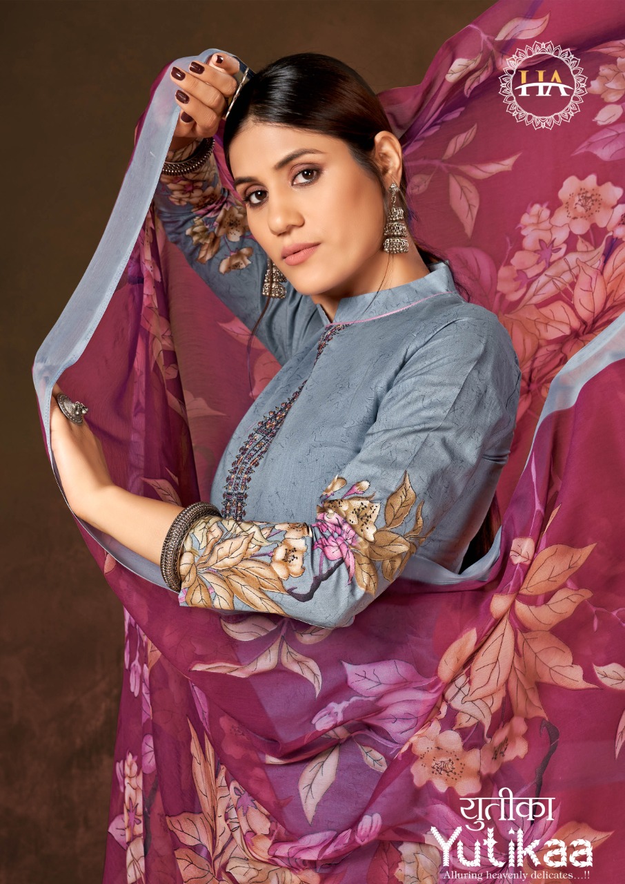 alok suit harshit fashion yutikaa Cambric cotton attrective print salwar suit catalog