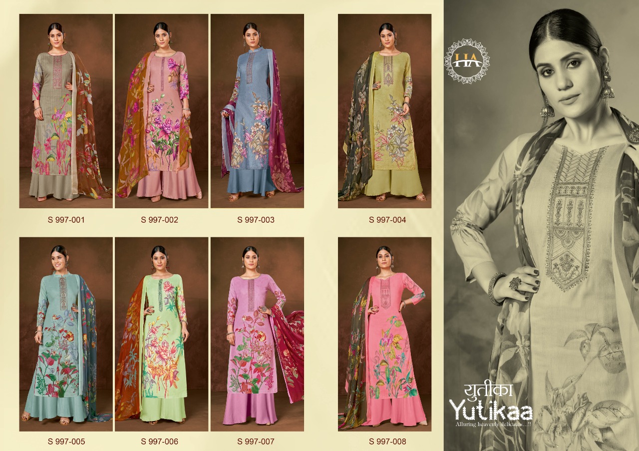 alok suit harshit fashion yutikaa Cambric cotton attrective print salwar suit catalog