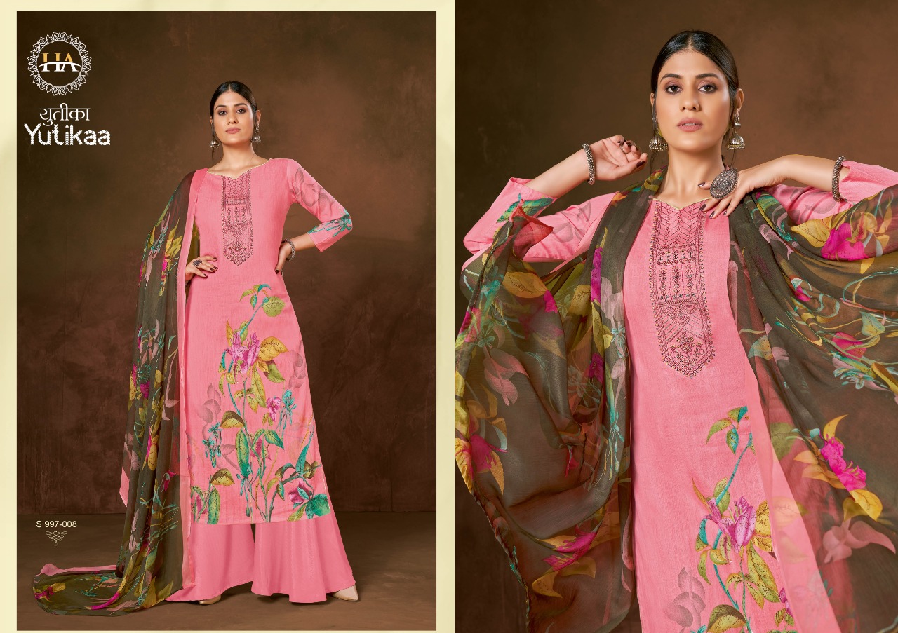 alok suit harshit fashion yutikaa Cambric cotton attrective print salwar suit catalog