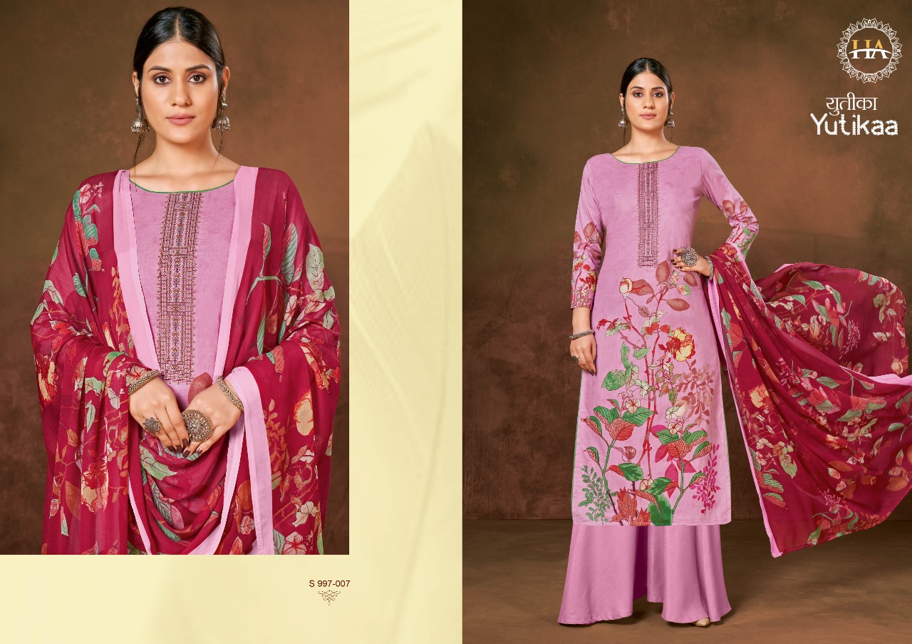 alok suit harshit fashion yutikaa Cambric cotton attrective print salwar suit catalog