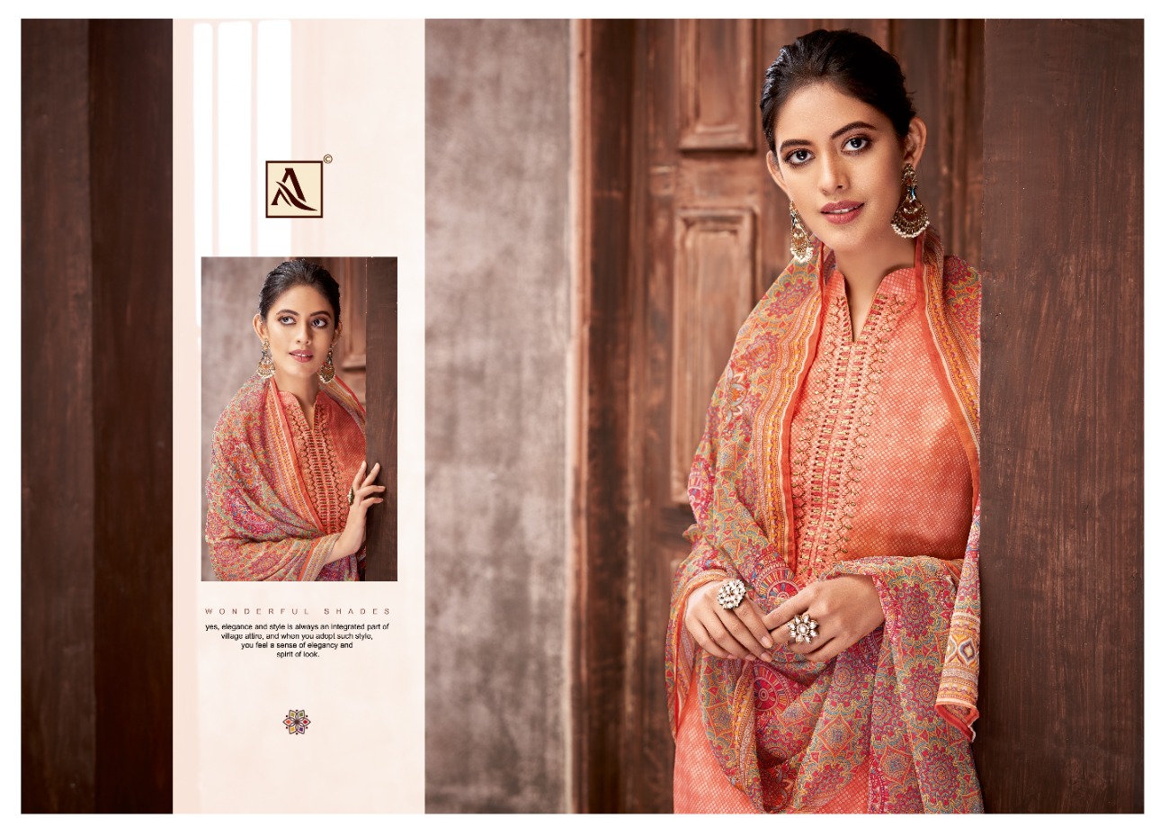 alok suit mistii cotton decent embroidery look salwar suit catalog