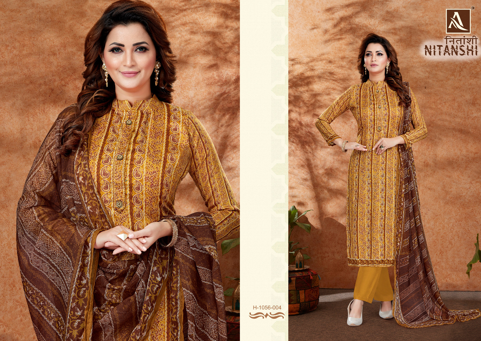 alok suit nitanshi zam decent look salwar suit catalog