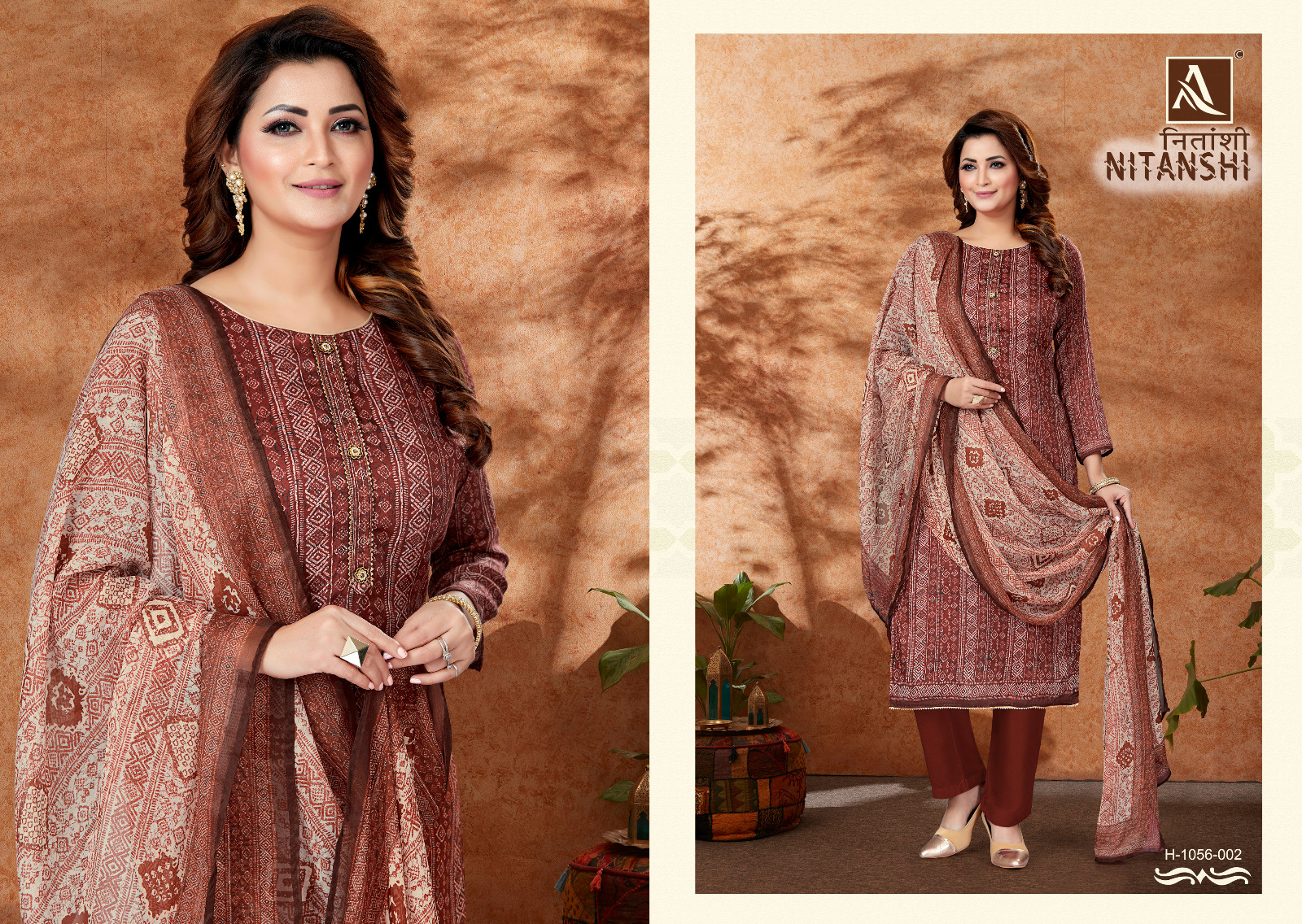 alok suit nitanshi zam decent look salwar suit catalog