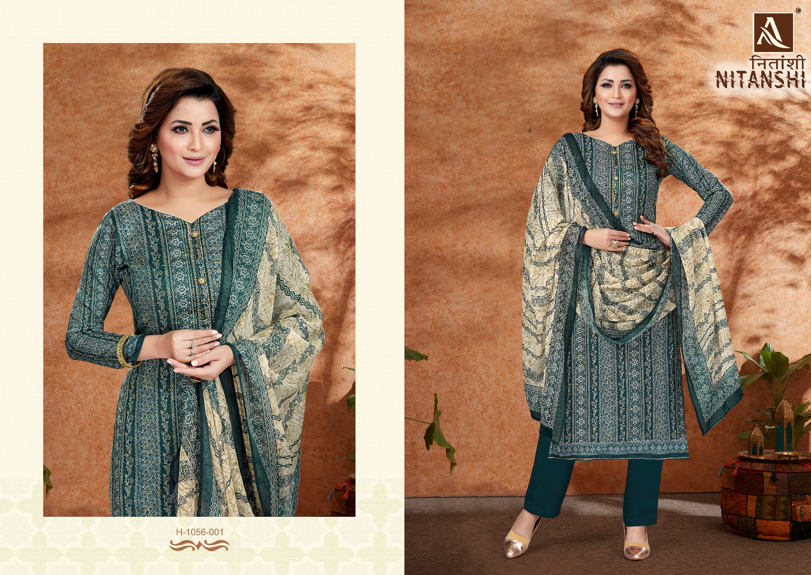 alok suit nitanshi zam decent look salwar suit catalog