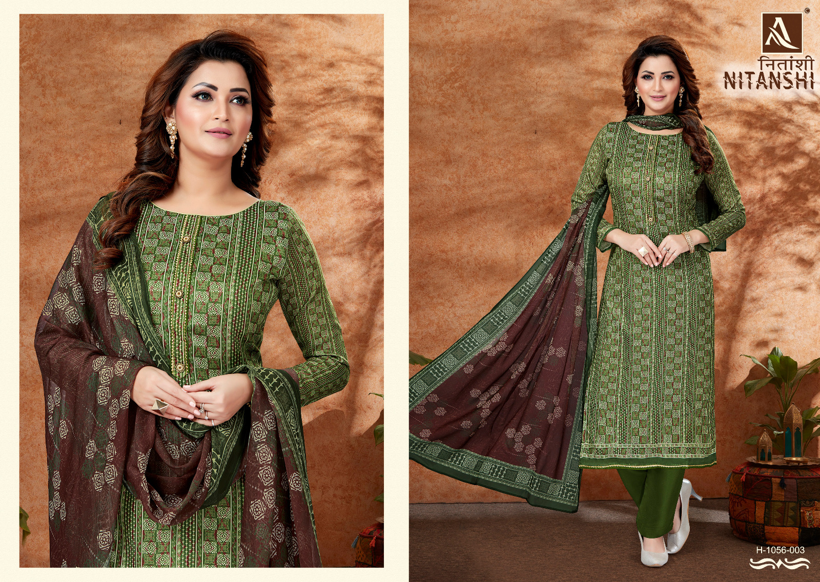 alok suit nitanshi zam decent look salwar suit catalog