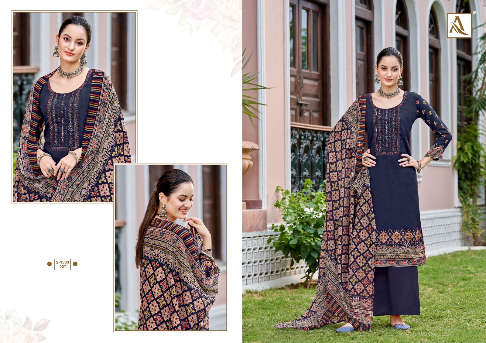 alok suit zam cotton gorgeous look salwar suit catalog