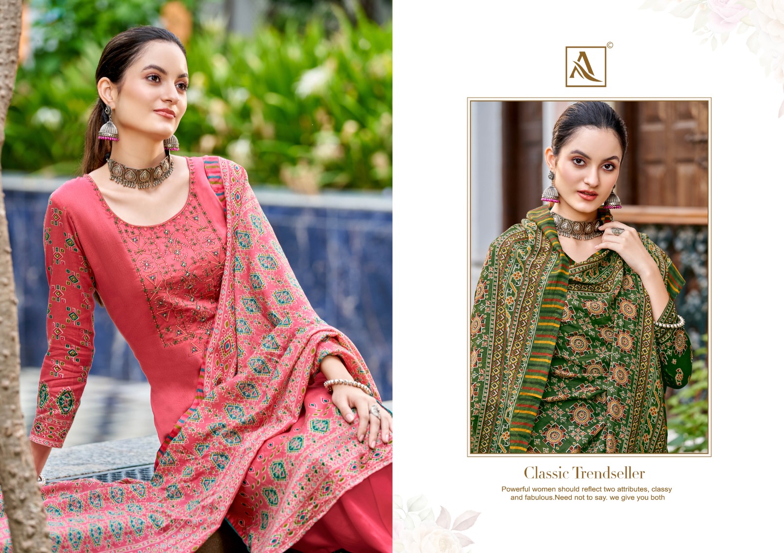 alok suit zam cotton gorgeous look salwar suit catalog