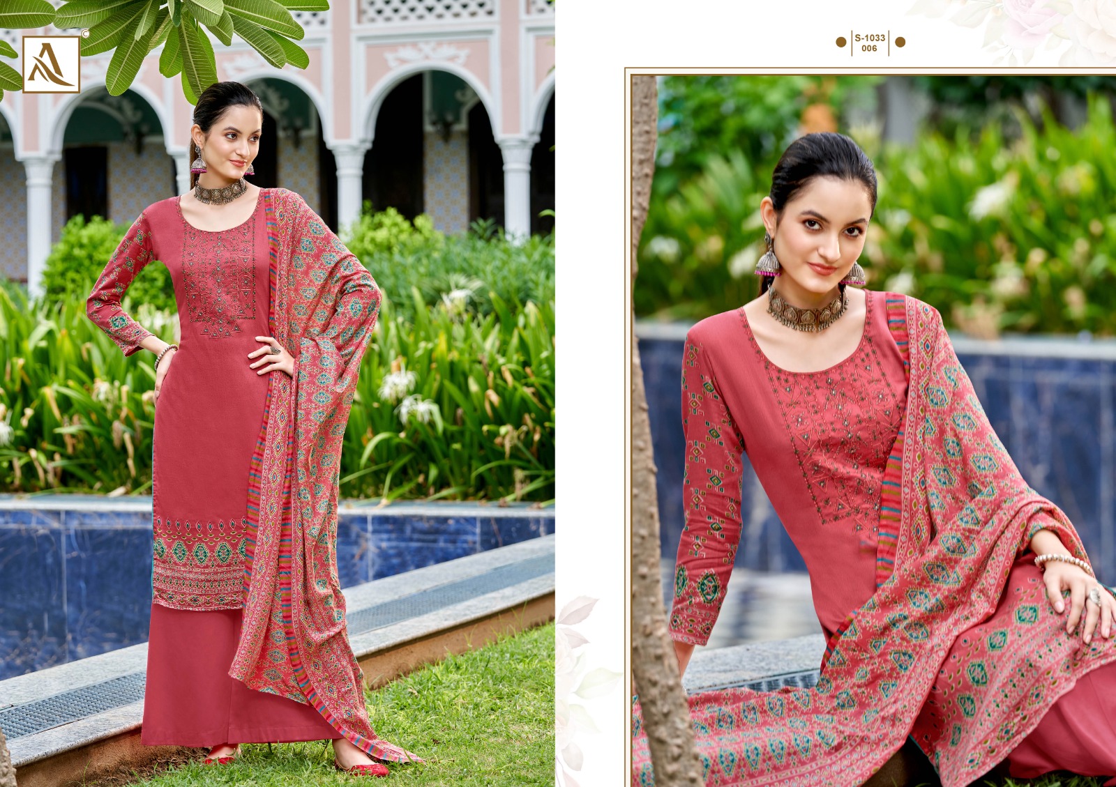 alok suit zam cotton gorgeous look salwar suit catalog