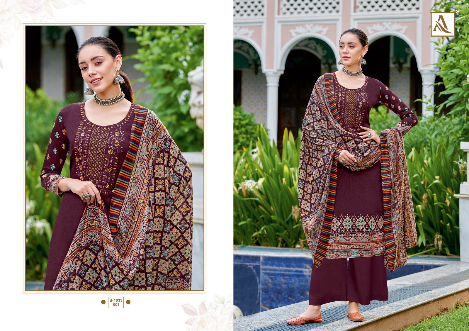 alok suit zam cotton gorgeous look salwar suit catalog