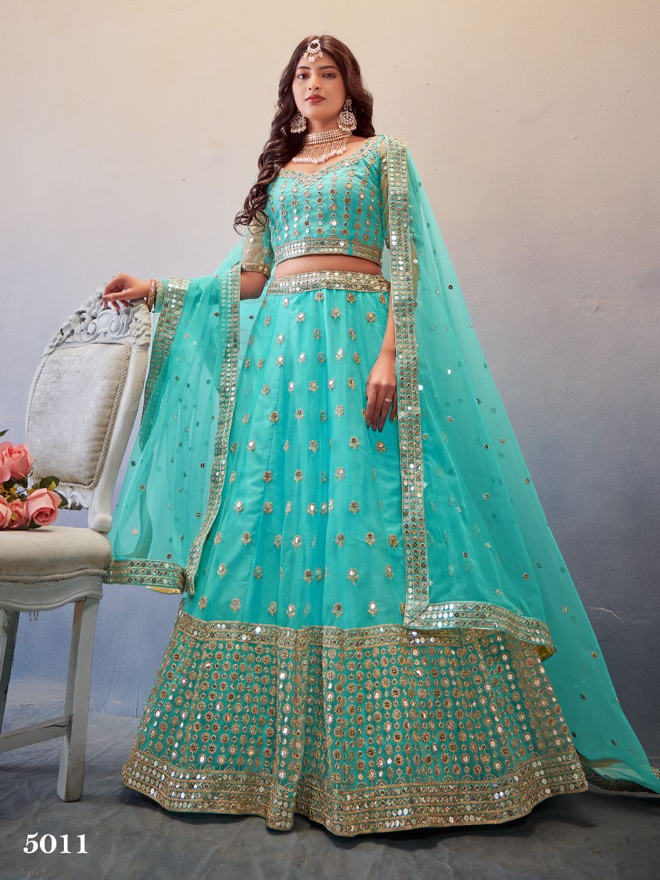 anantesh lifestyle occasions vol 3 serices 5009 to 5011 butterfly net elegant look lehenga calatog