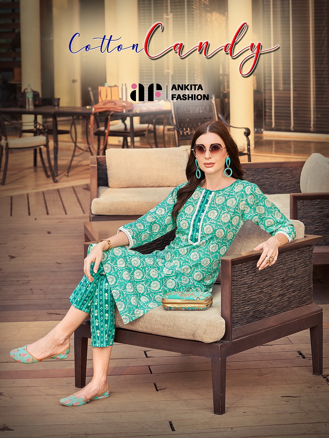 ankita fashion cotton candy vol 1 cotton elegant look top bottom catalog