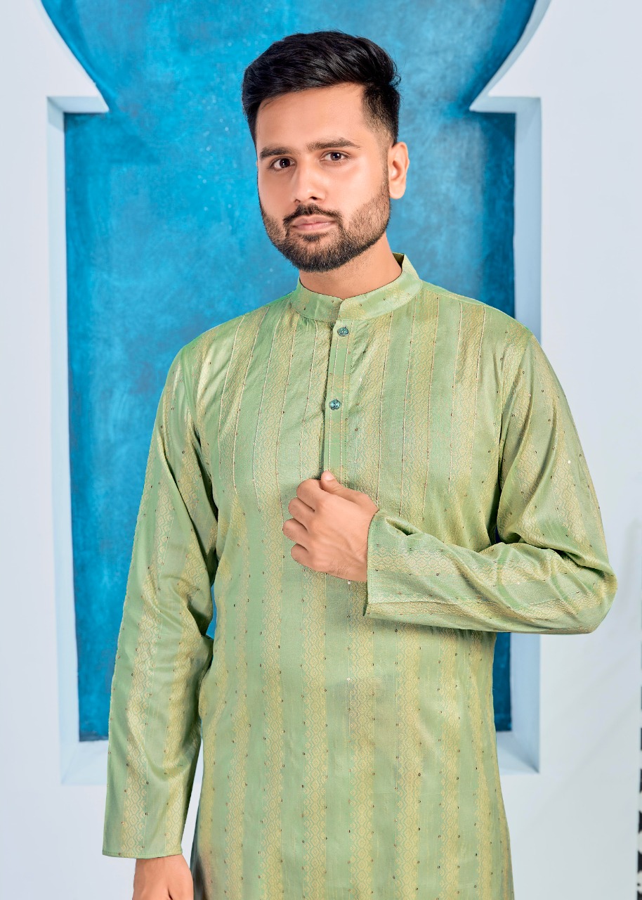 banwery fashion royal men silk elegant kurta with payjama catalog