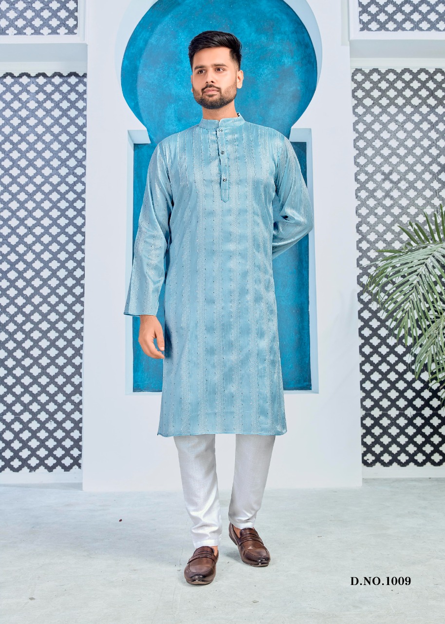 banwery fashion royal men silk elegant kurta with payjama catalog