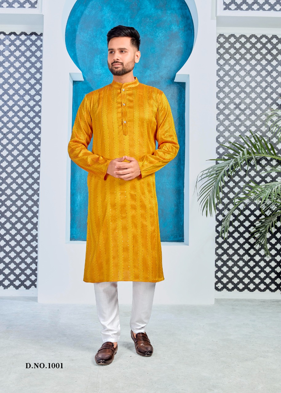 banwery fashion royal men silk elegant kurta with payjama catalog