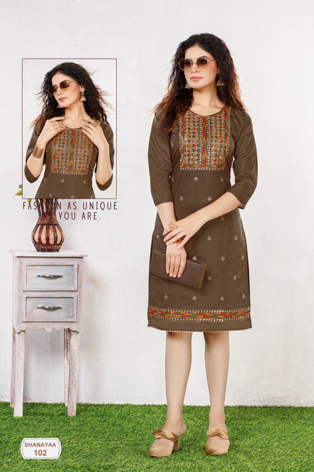 Banwery Fashion shanayaa chanderi silk new and modern style kurti catalog