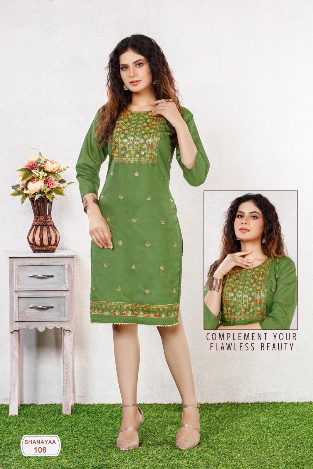 Banwery Fashion shanayaa chanderi silk new and modern style kurti catalog