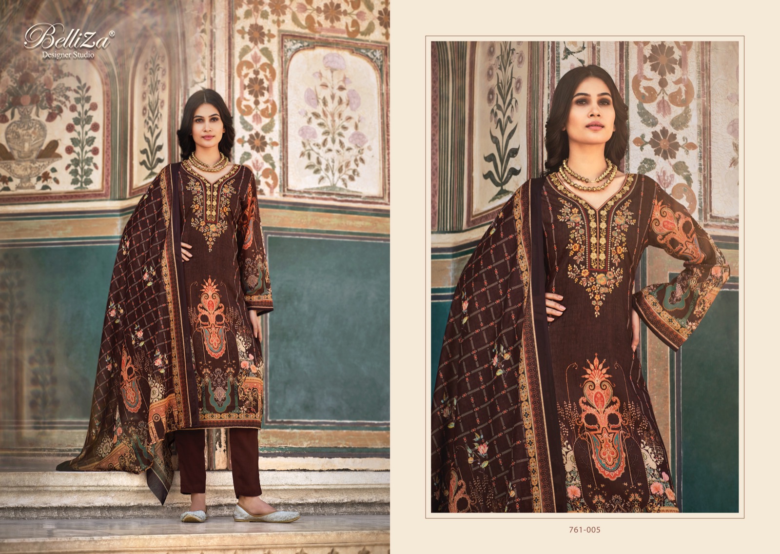 beliza designer studio ziana cotton elegant salwar suit catalog