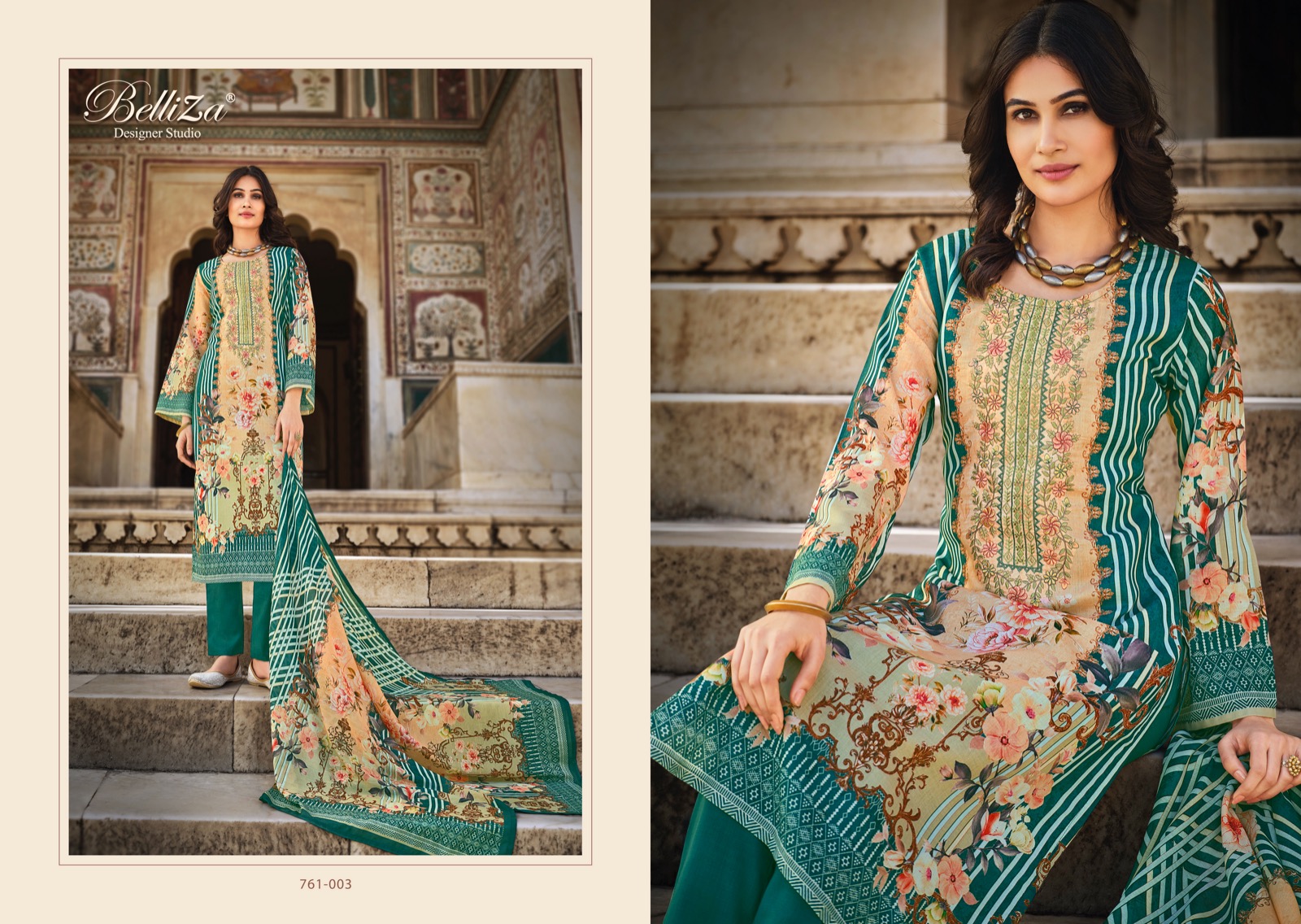 beliza designer studio ziana cotton elegant salwar suit catalog