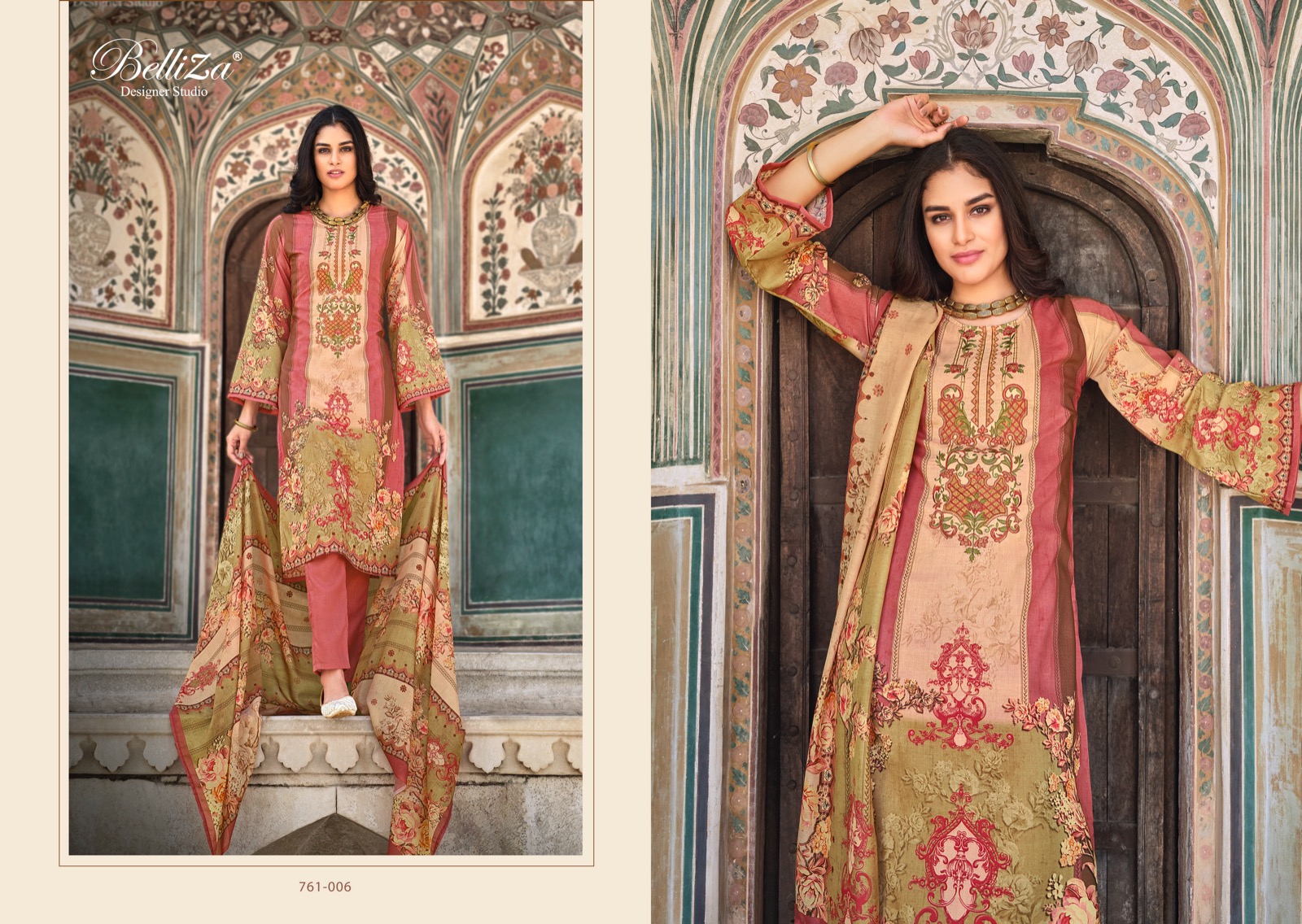 beliza designer studio ziana cotton elegant salwar suit catalog