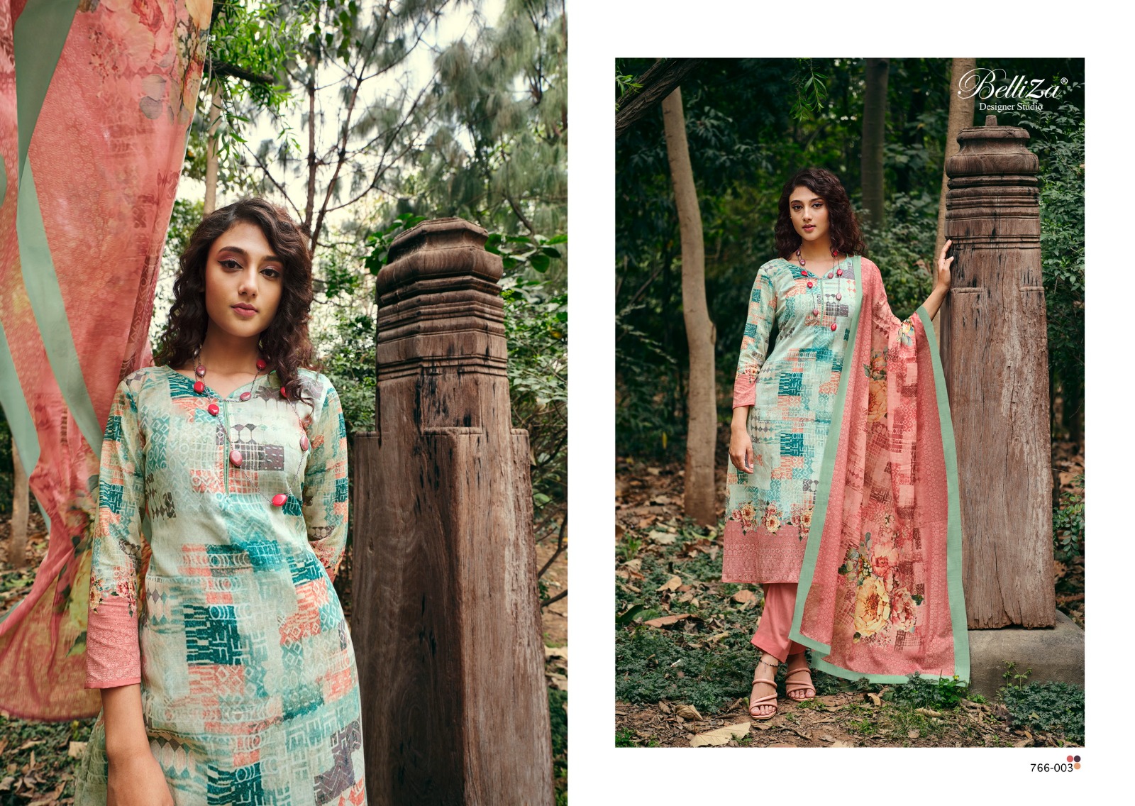 belliza designer studio chunari cotton exclusive  printed salwar suit catalog