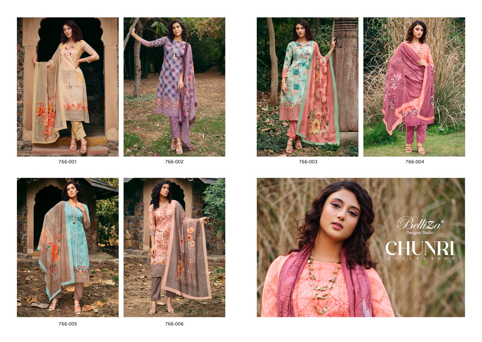 belliza designer studio chunari cotton exclusive  printed salwar suit catalog