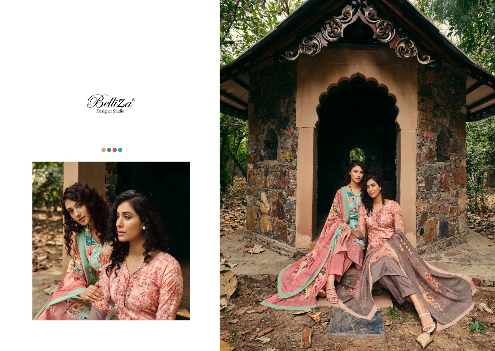 belliza designer studio chunari cotton exclusive  printed salwar suit catalog