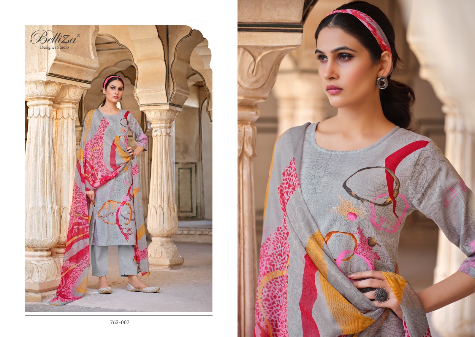 belliza designer studio meraki cotton exclusive  printed salwar suit catalog