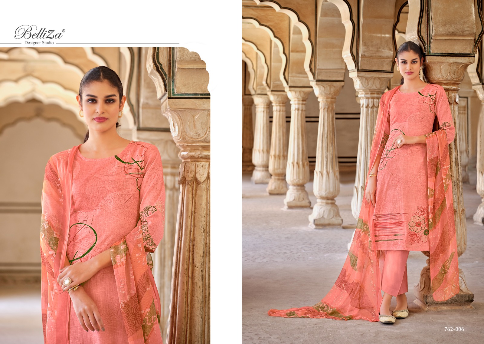 belliza designer studio meraki cotton exclusive  printed salwar suit catalog