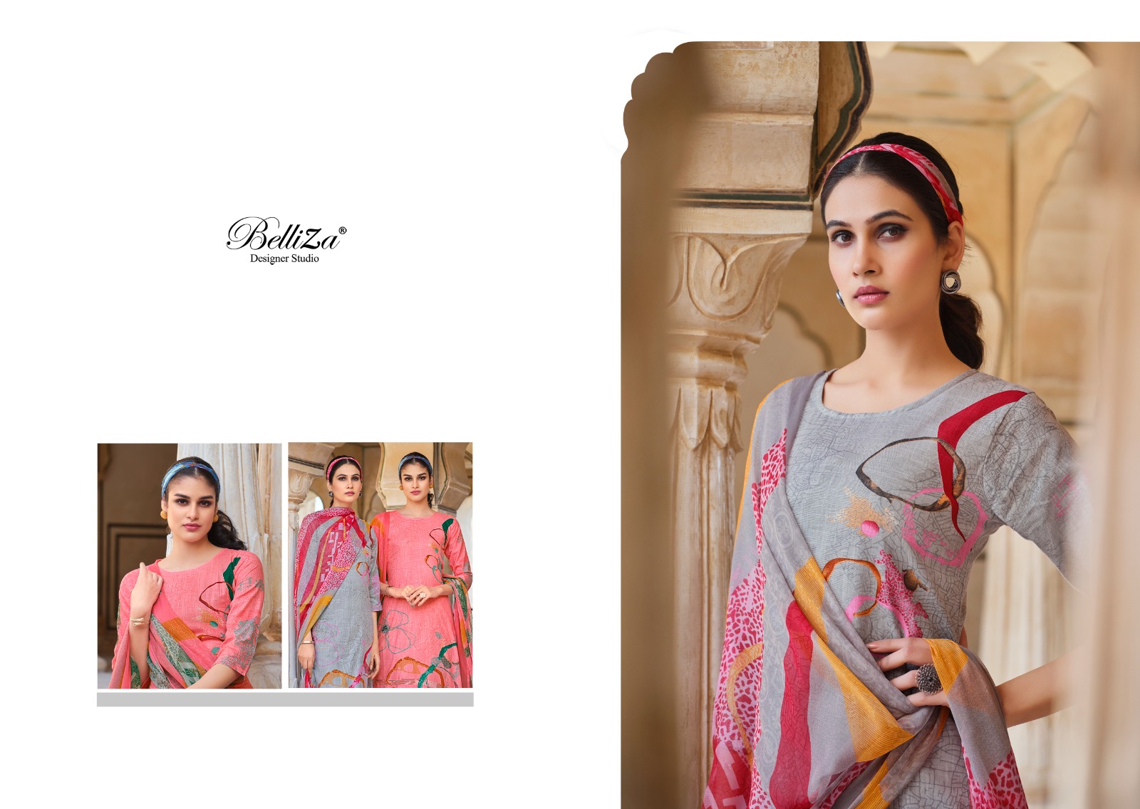 belliza designer studio meraki cotton exclusive  printed salwar suit catalog