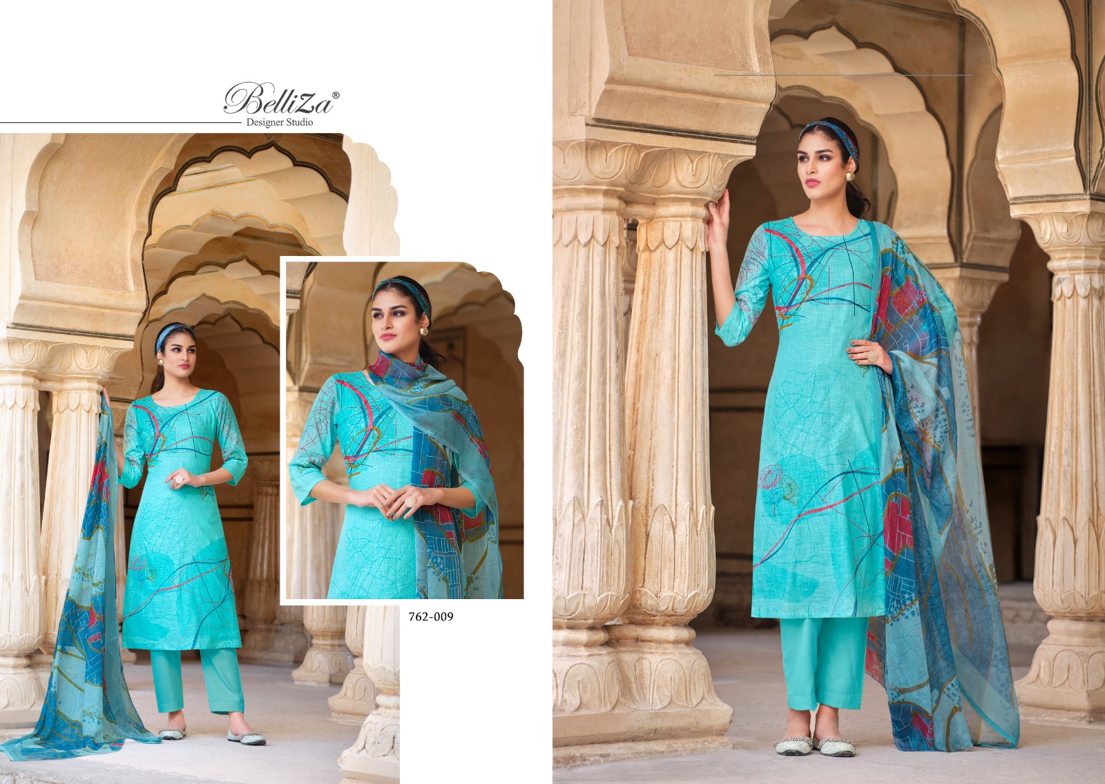 belliza designer studio meraki cotton exclusive  printed salwar suit catalog