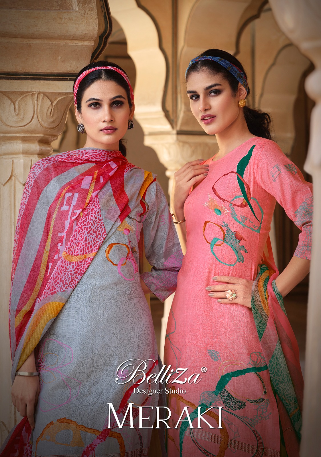 belliza designer studio meraki cotton exclusive  printed salwar suit catalog