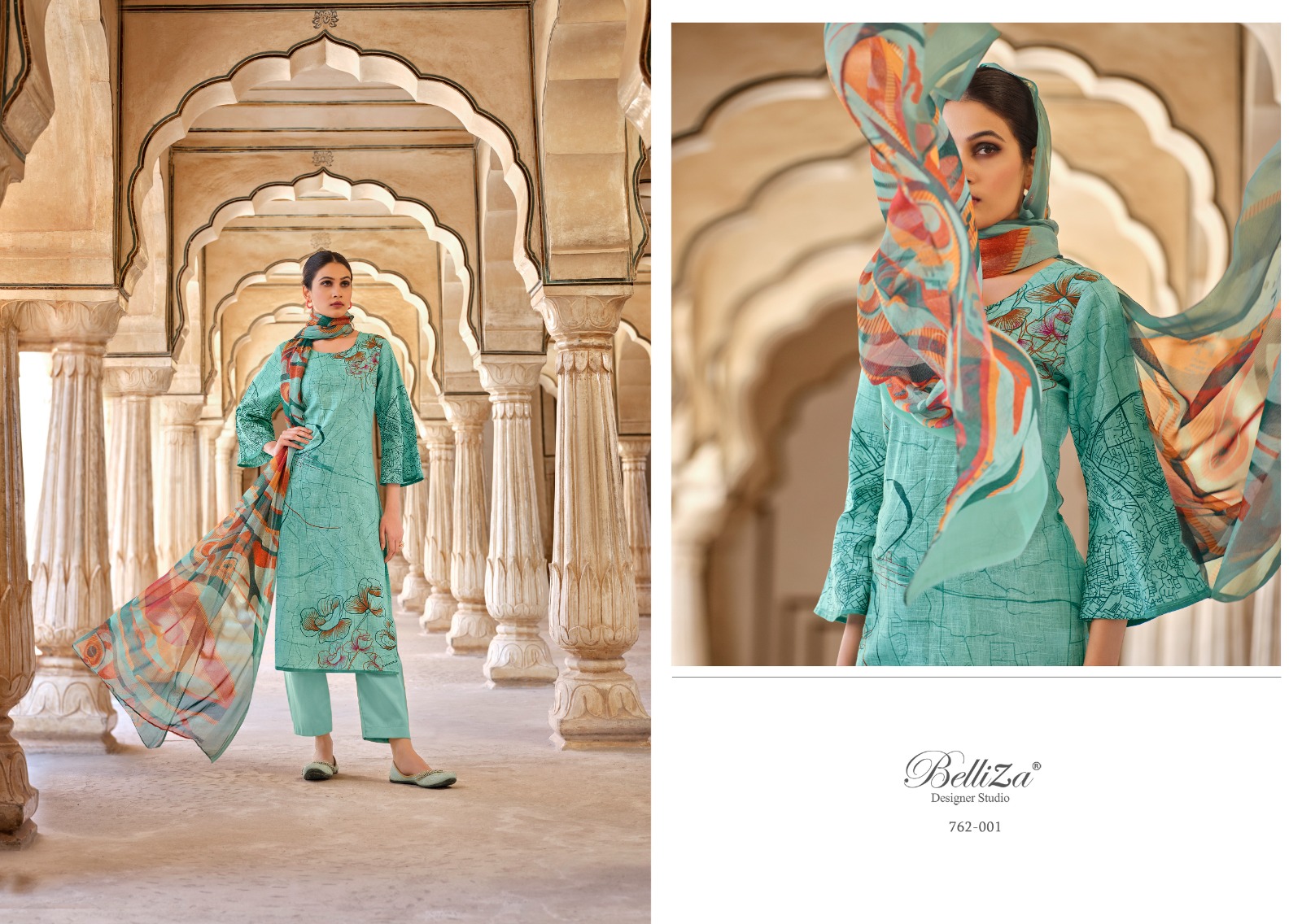 belliza designer studio meraki cotton exclusive  printed salwar suit catalog