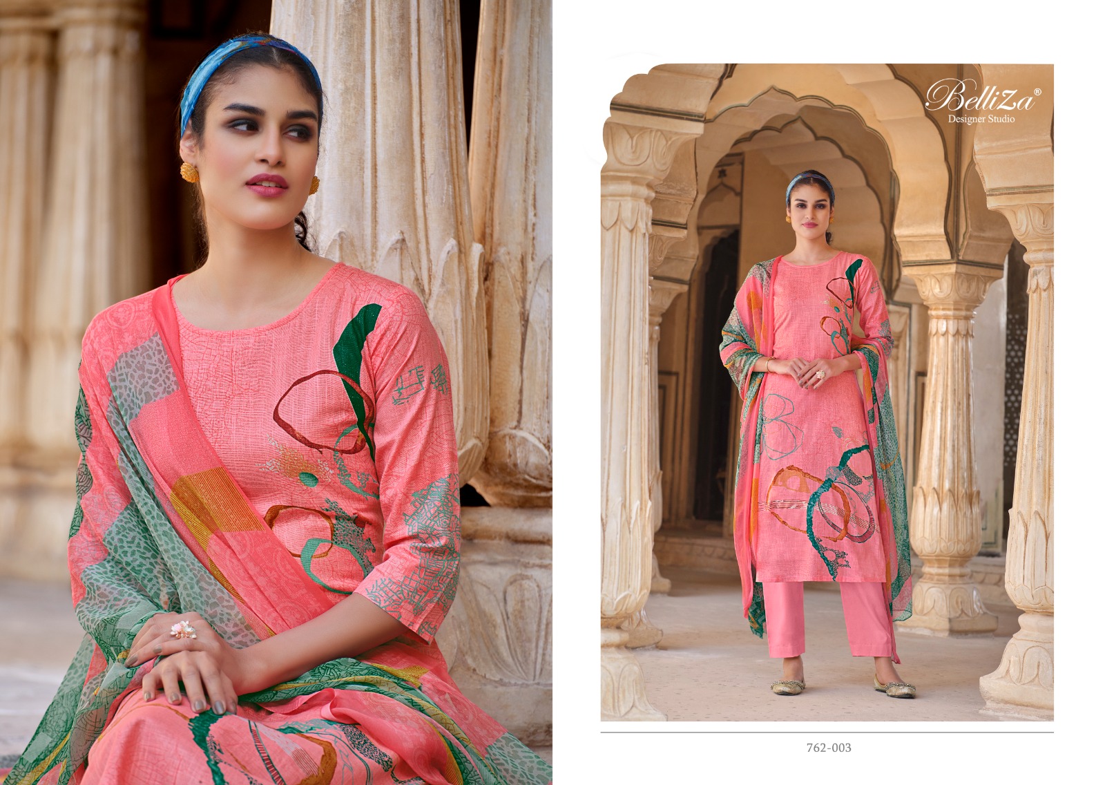 belliza designer studio meraki cotton exclusive  printed salwar suit catalog