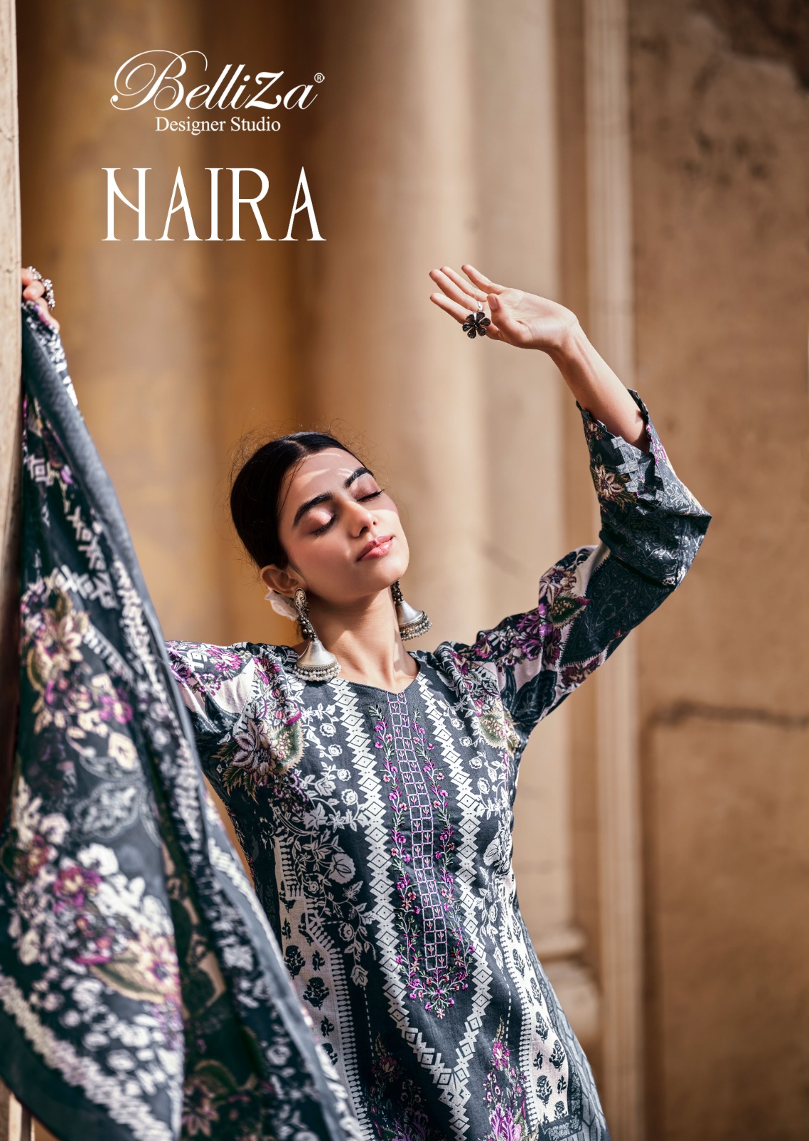 belliza designer studio naira cotton exclusive  printed salwar suit catalog