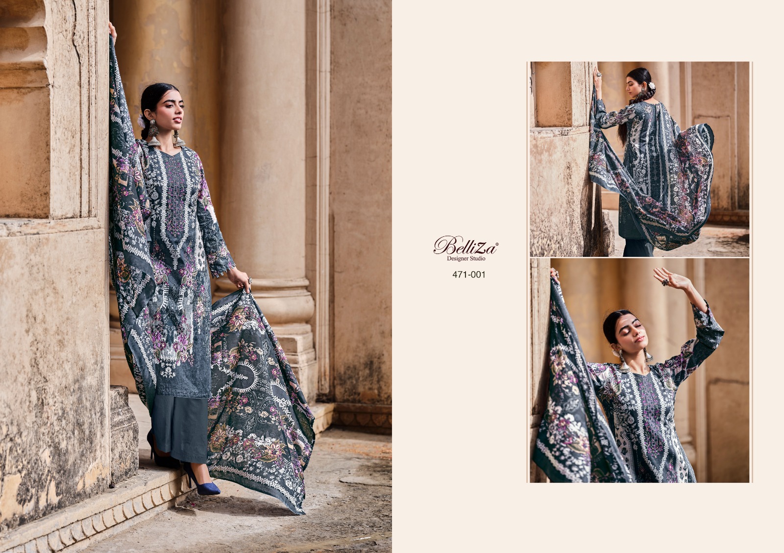 belliza designer studio naira cotton exclusive  printed salwar suit catalog