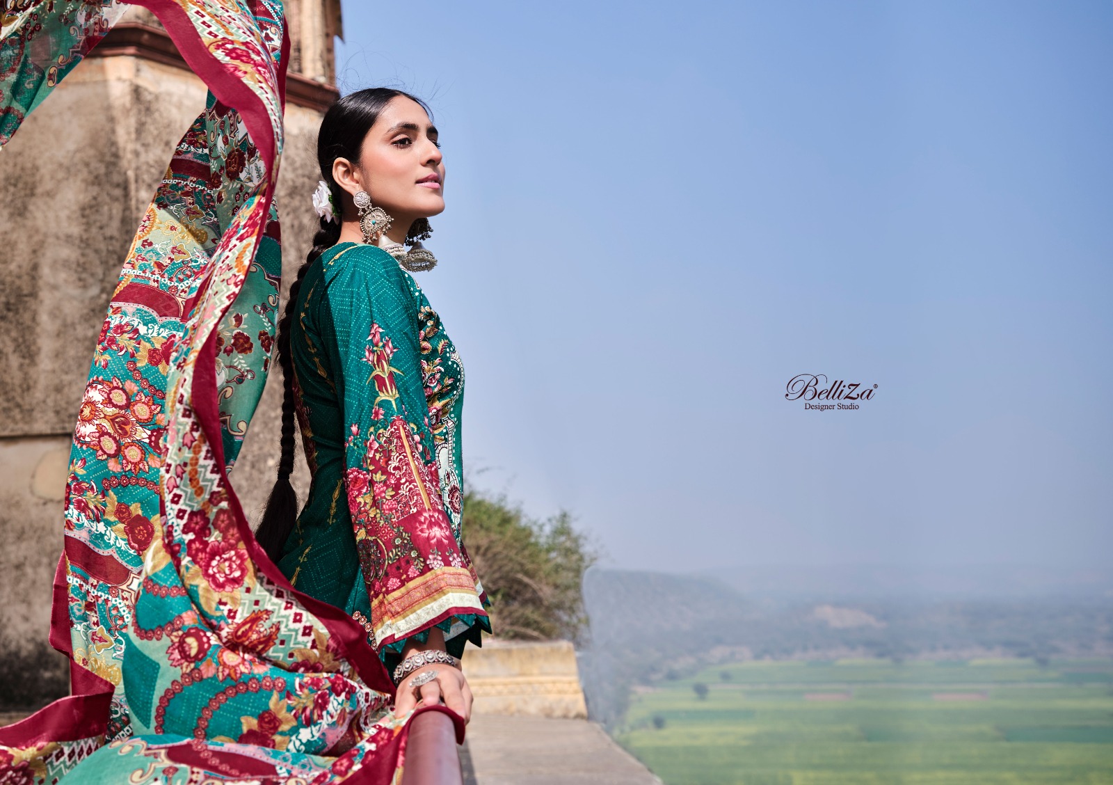 belliza designer studio naira cotton exclusive  printed salwar suit catalog