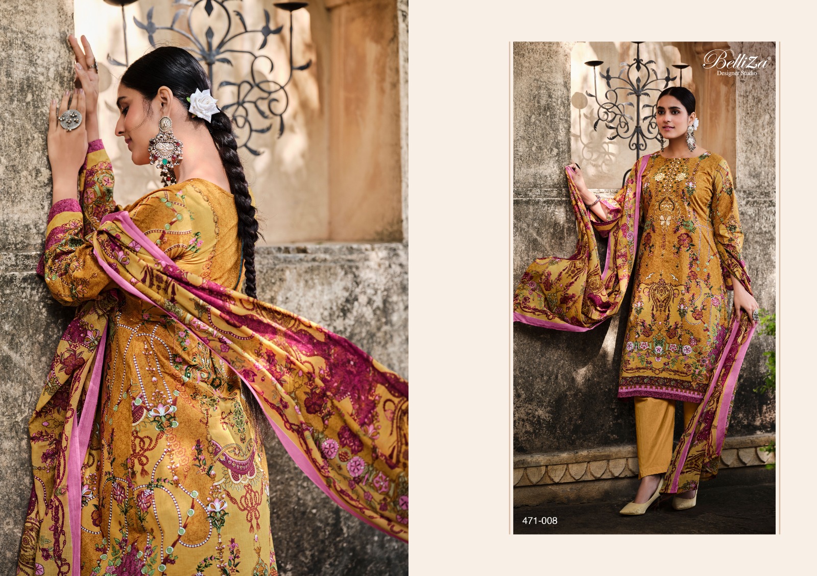 belliza designer studio naira cotton exclusive  printed salwar suit catalog