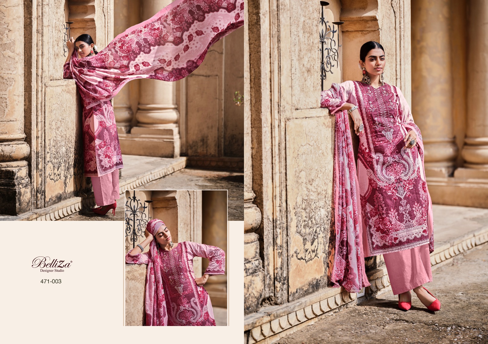 belliza designer studio naira cotton exclusive  printed salwar suit catalog