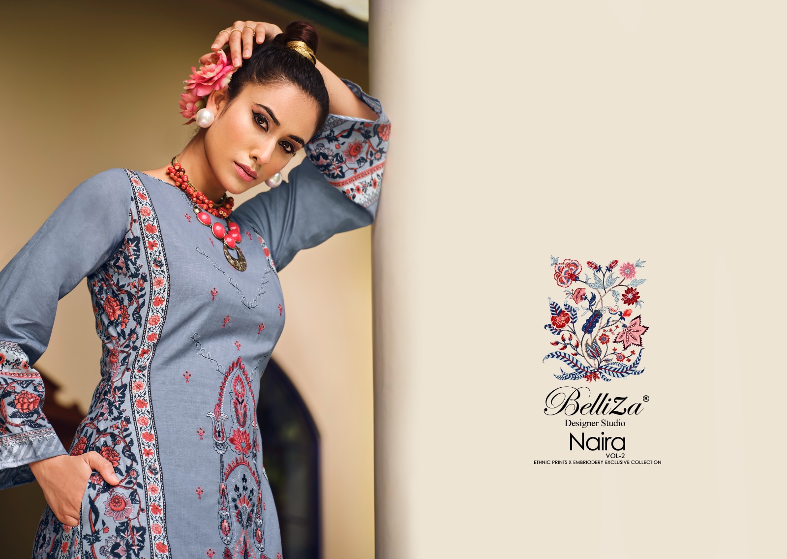 belliza designer studio naira vol 2 cotton exclusive  printed salwar suit catalog