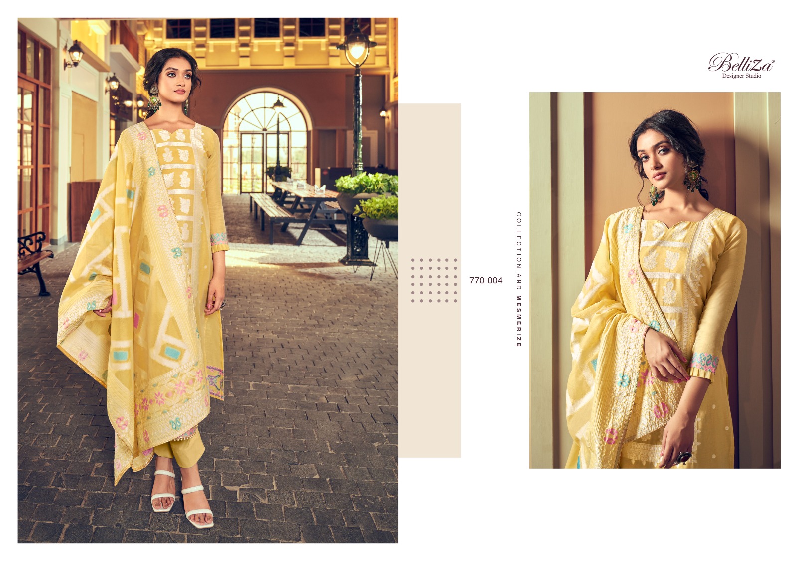 belliza designer studio odhni cotton catchy look salwar suit catalog