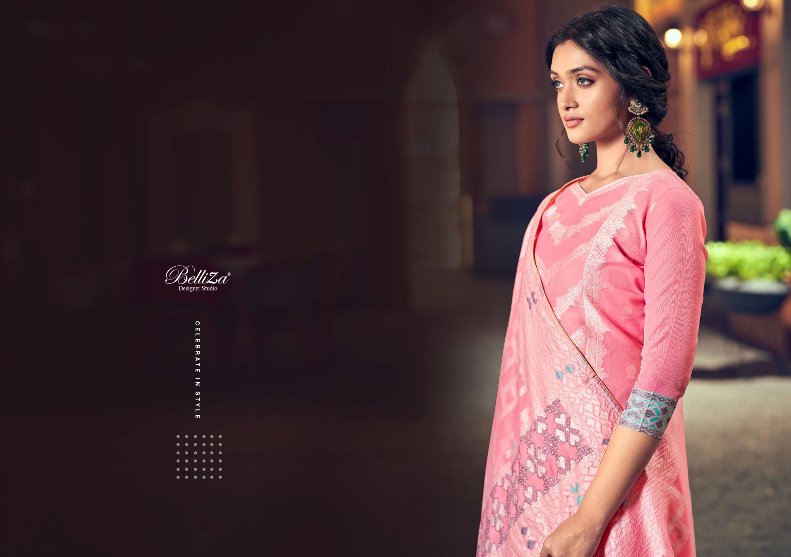 belliza designer studio odhni cotton catchy look salwar suit catalog