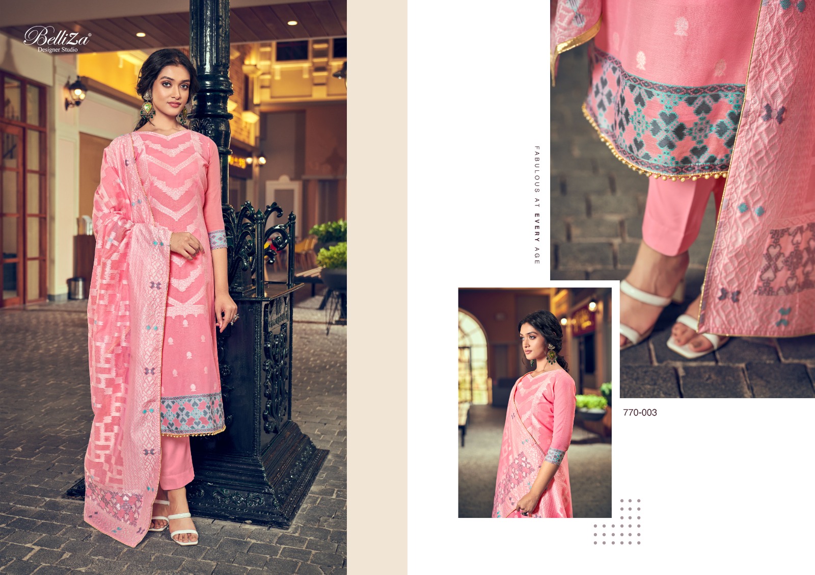 belliza designer studio odhni cotton catchy look salwar suit catalog