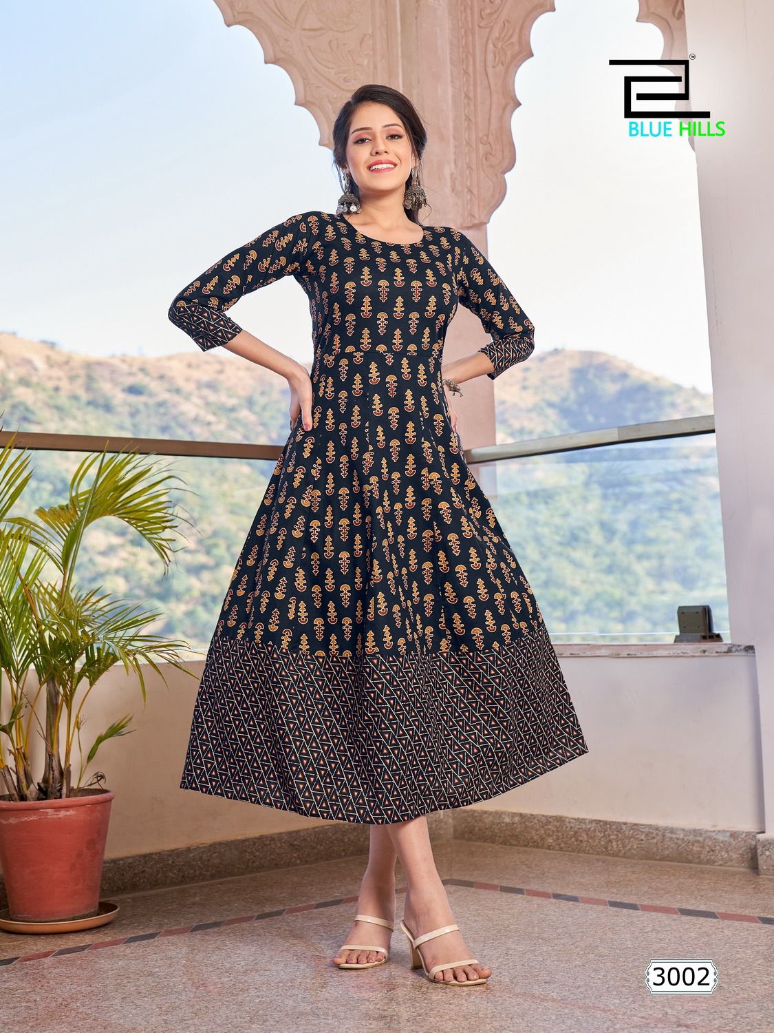 blue hills rani vol 3 cotton exclusive print kurti catalog