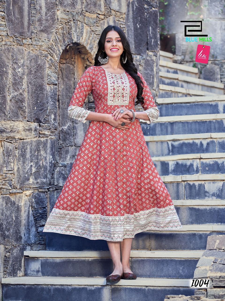 blue hills Sensational rayon new and modern style kurti catalog