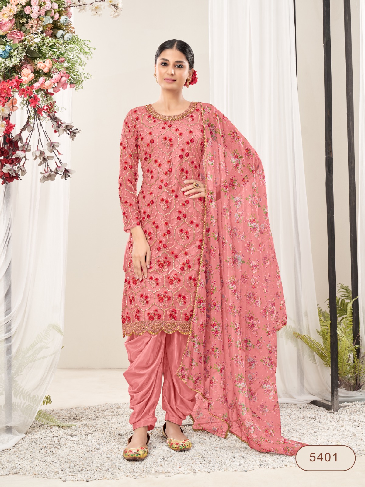 dani aanaya 5400 series vol 154 net attractive look salwar suit catalog